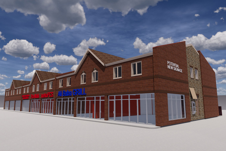 Red Bank Plaza graphic