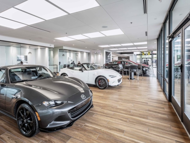 car dealership interior construction