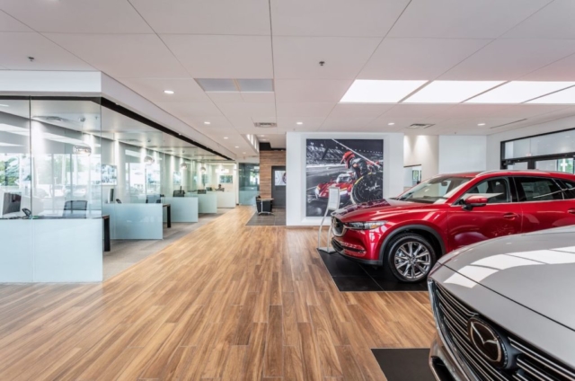 Jake Sweeney Mazda interior construction by CCC