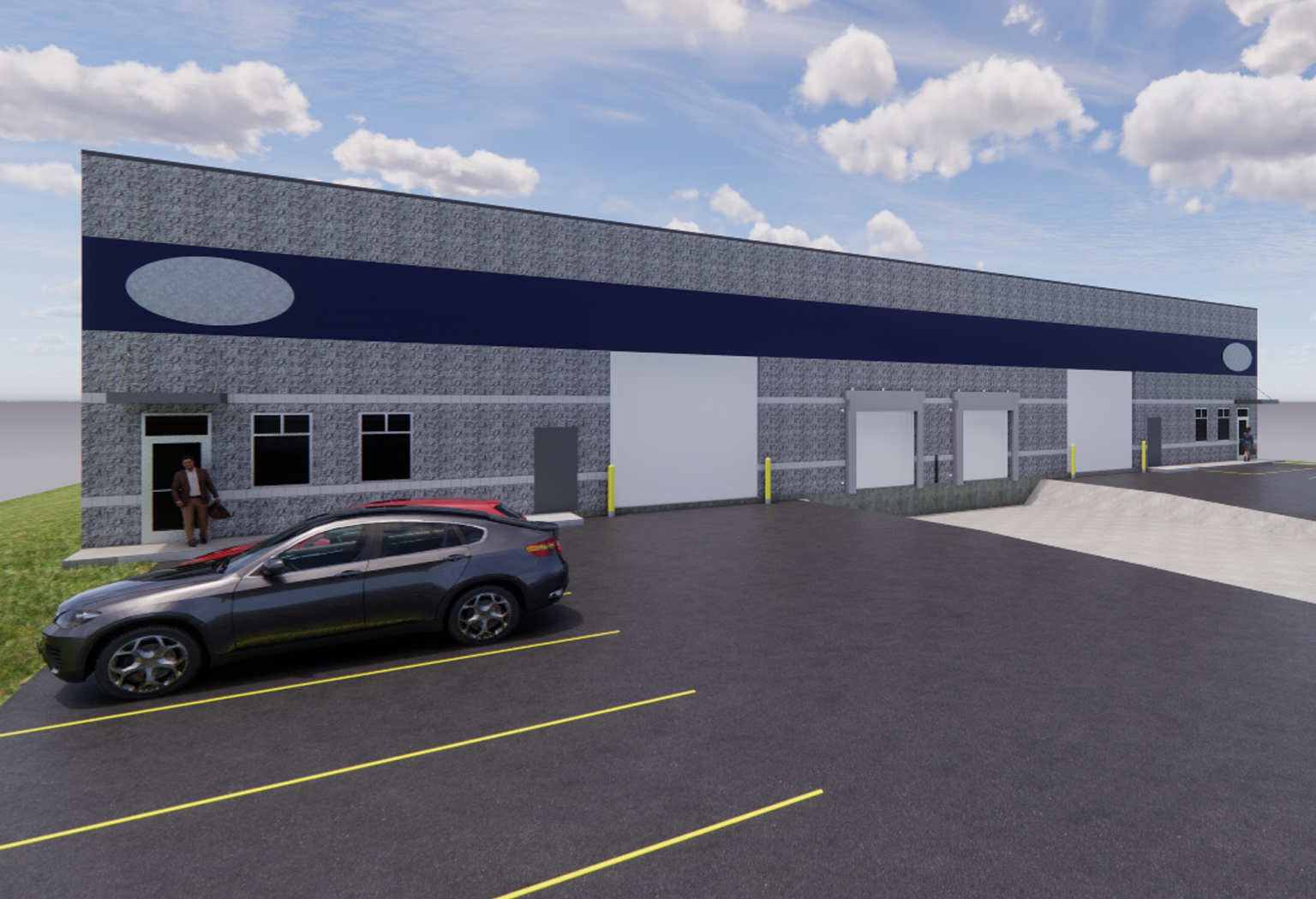 Render of CCC Advanced Drive Building