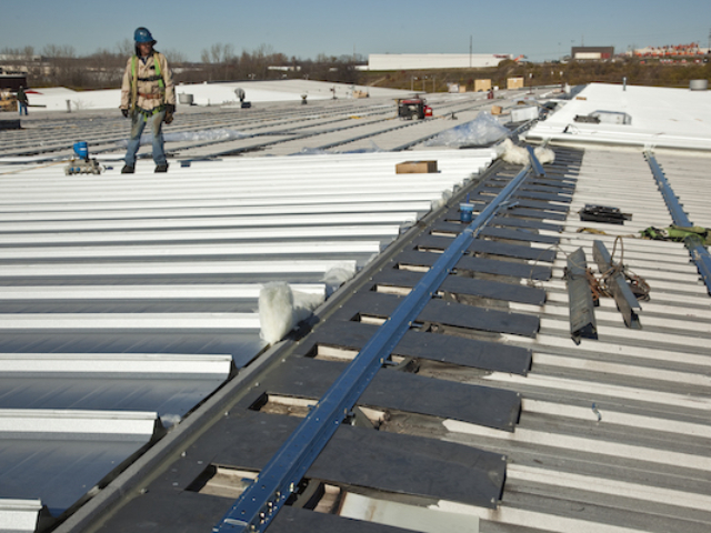photo of Seaming on MR-24® Re-Roof