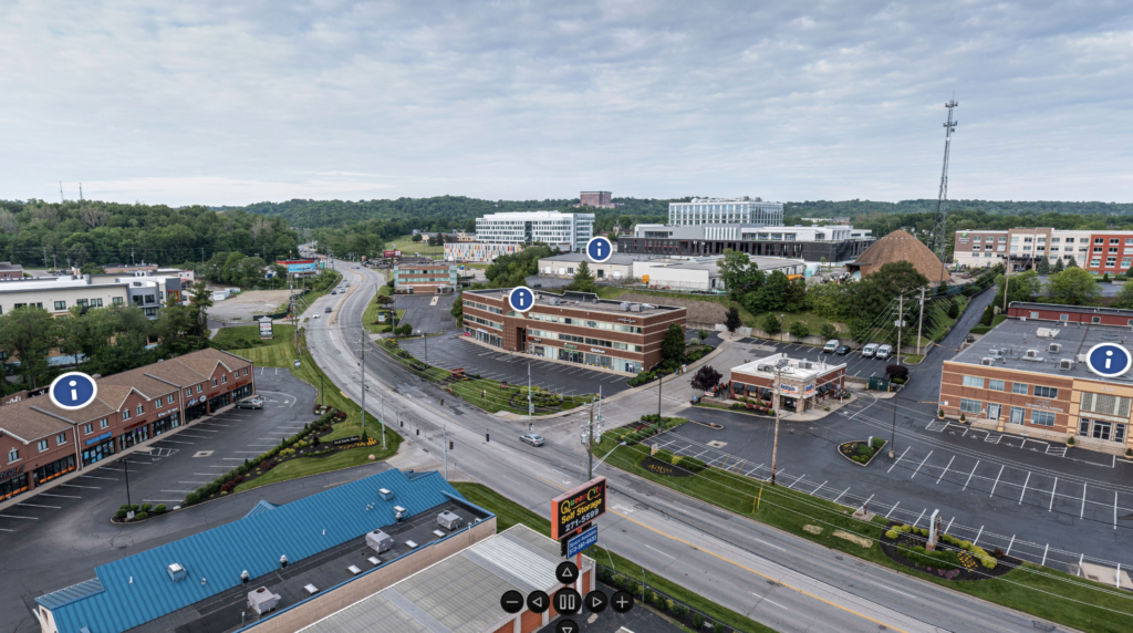 360º view of Red Bank Corridor and CCC properties
