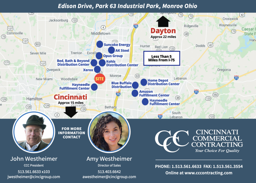 Map showing where distribution and fulfillment centers are located