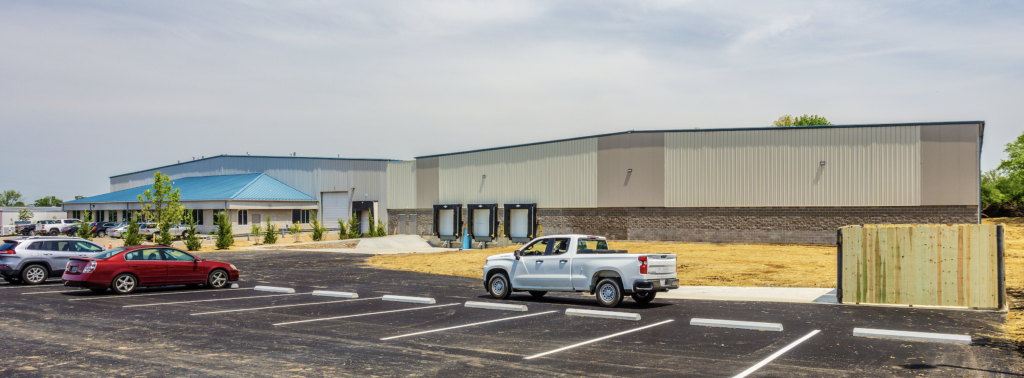 photo of metal building warehouse addition CCC built 
