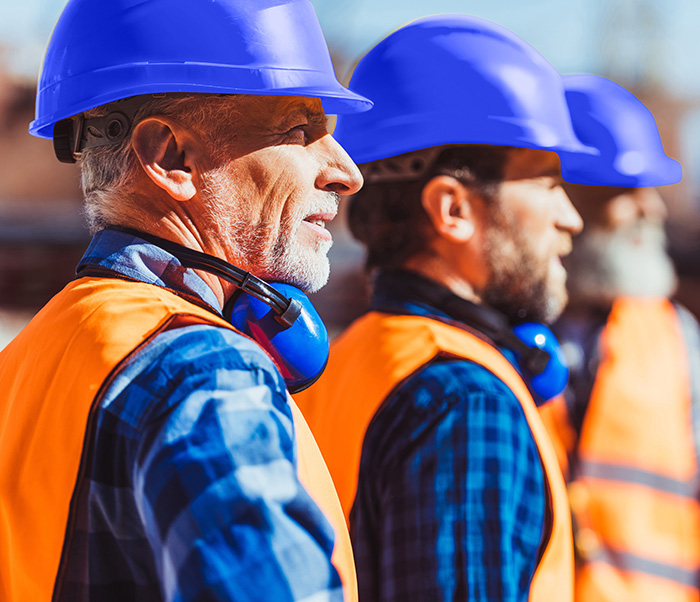 photo of construction workers