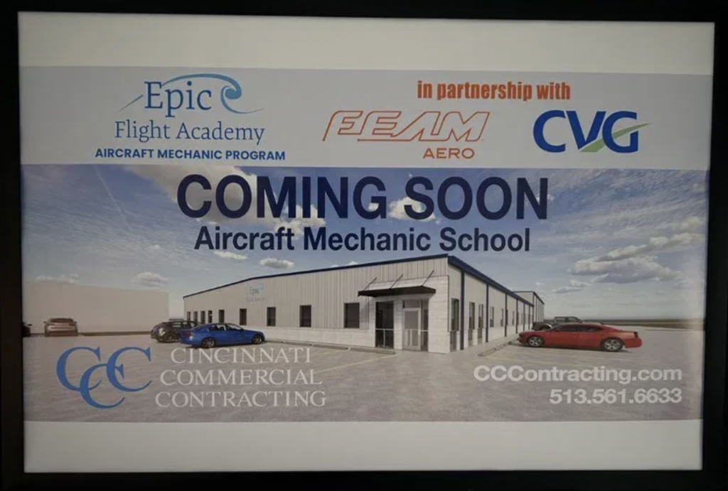 photo of new aircraft mechanic school announcement 